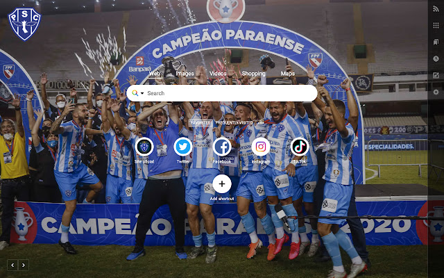 Paysandu Newtab  from Chrome web store to be run with OffiDocs Chromium online