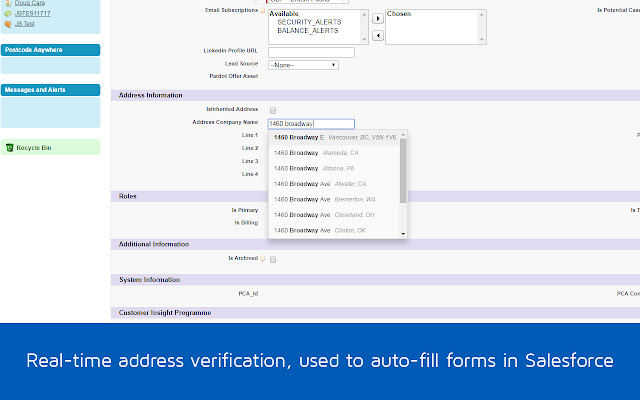 PCA Predict Real time Address Verification  from Chrome web store to be run with OffiDocs Chromium online