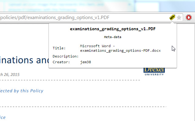 PDF Meta data  from Chrome web store to be run with OffiDocs Chromium online