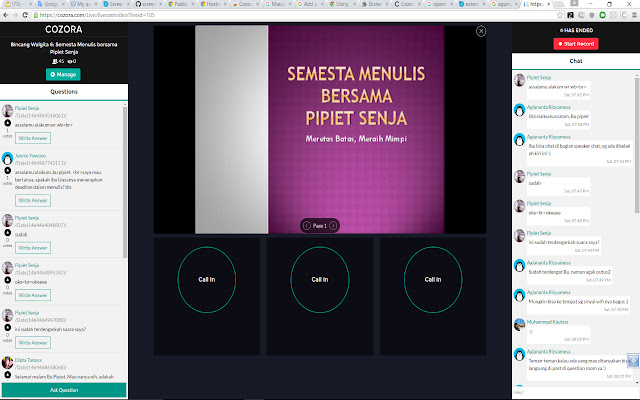 Penerbitsalemba Screen Sharing  from Chrome web store to be run with OffiDocs Chromium online