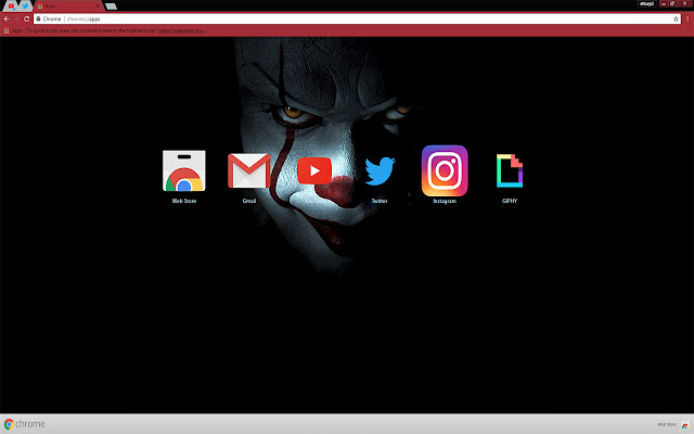 Pennywise | «It» Clown in the Dark (2017film)  from Chrome web store to be run with OffiDocs Chromium online