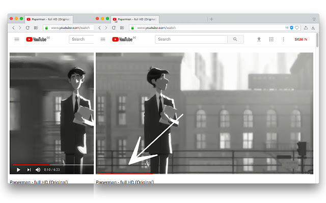 Permanent Progress Bar for YouTube  from Chrome web store to be run with OffiDocs Chromium online