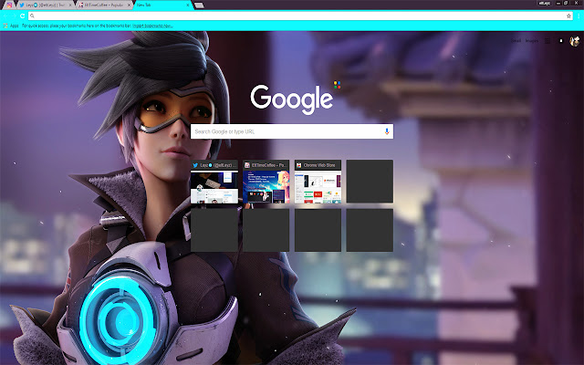 Persona Girl Tracer | Overwatch (Video Game)  from Chrome web store to be run with OffiDocs Chromium online