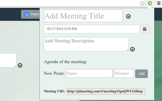 PFMeeting  from Chrome web store to be run with OffiDocs Chromium online