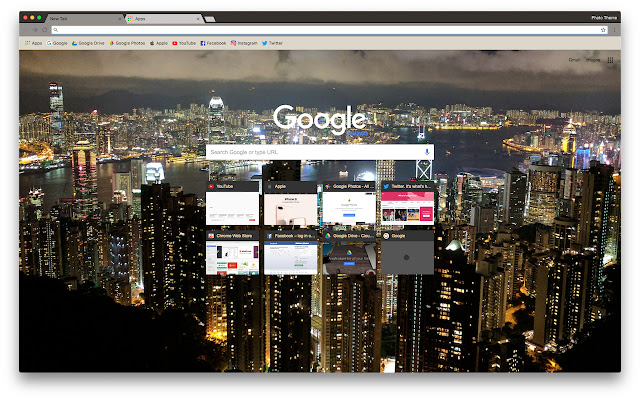 Photo Theme Hong Kong  from Chrome web store to be run with OffiDocs Chromium online