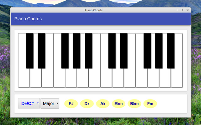 Piano Chords  from Chrome web store to be run with OffiDocs Chromium online