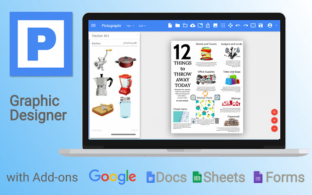 Pictographr Graphic Design for Chrome  from Chrome web store to be run with OffiDocs Chromium online
