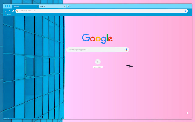 Pink blue building  from Chrome web store to be run with OffiDocs Chromium online