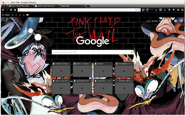 Pink Floyd The Wall Total Immersion Theme  from Chrome web store to be run with OffiDocs Chromium online