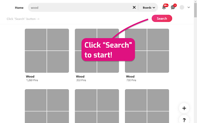 Pinterest Group Boards Finder  from Chrome web store to be run with OffiDocs Chromium online