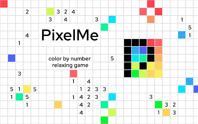 Pixel.me relaxing game for Chrome  from Chrome web store to be run with OffiDocs Chromium online