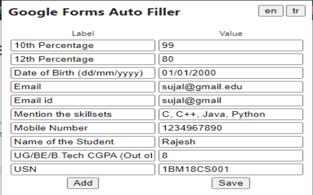 Placement Auto Filler  from Chrome web store to be run with OffiDocs Chromium online