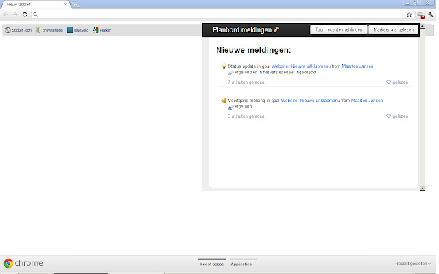 Planbord meldingen checker  from Chrome web store to be run with OffiDocs Chromium online