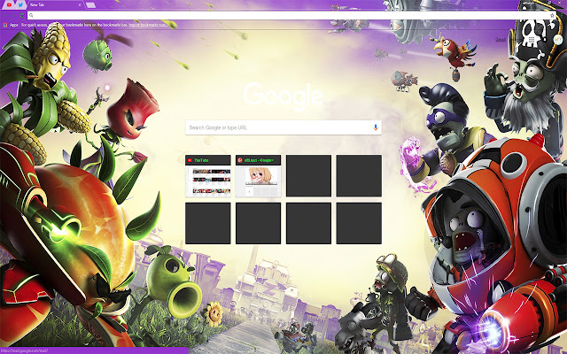 Plants VS. Zombies: GW2 2560X1440 Video Game  from Chrome web store to be run with OffiDocs Chromium online