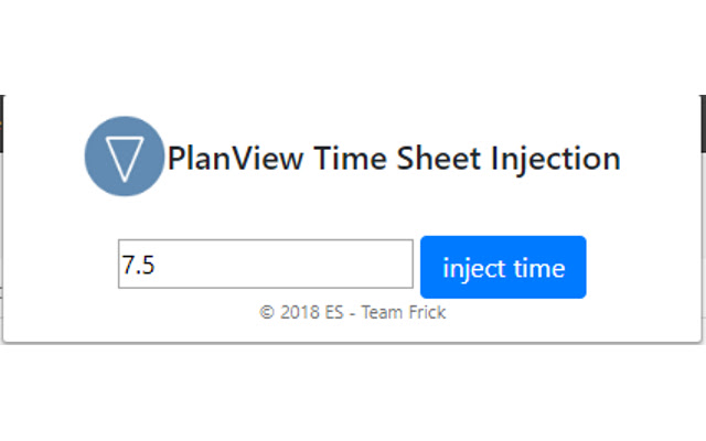 PlanView Time Injection Service  from Chrome web store to be run with OffiDocs Chromium online