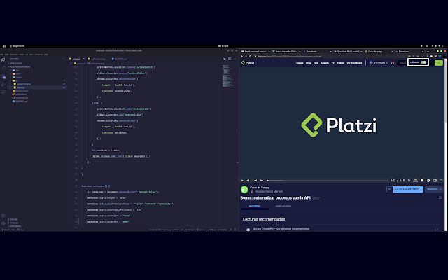 Platzi Full Mode  from Chrome web store to be run with OffiDocs Chromium online