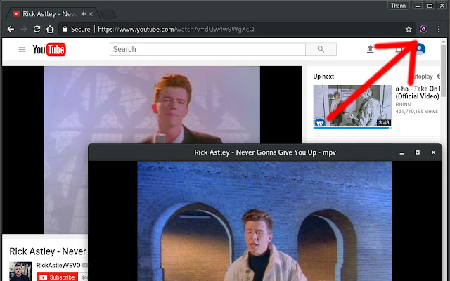 Play with MPV  from Chrome web store to be run with OffiDocs Chromium online