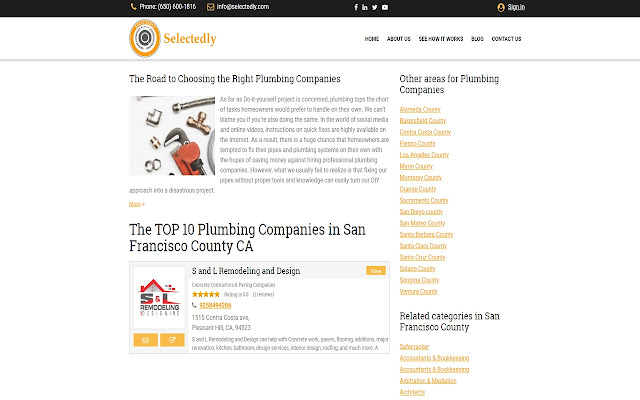 Plumbing Contractors San Francisco  from Chrome web store to be run with OffiDocs Chromium online