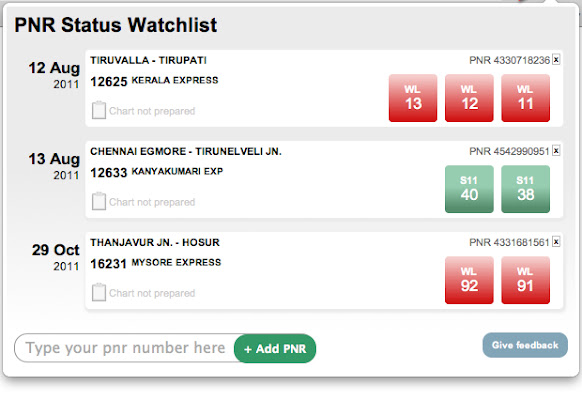 PNR Status Watchlist  from Chrome web store to be run with OffiDocs Chromium online