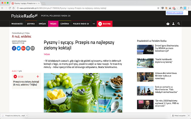 Pobieracz Audycji Polskiego Radia  from Chrome web store to be run with OffiDocs Chromium online