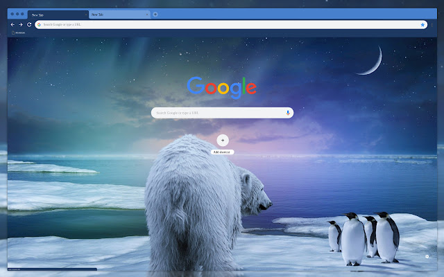 Polar bear and penguins  from Chrome web store to be run with OffiDocs Chromium online