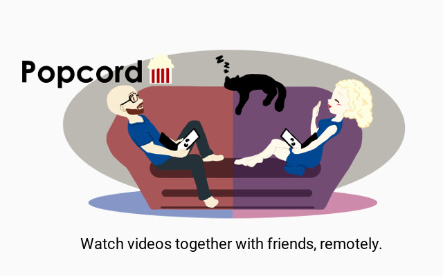 Popcord  from Chrome web store to be run with OffiDocs Chromium online