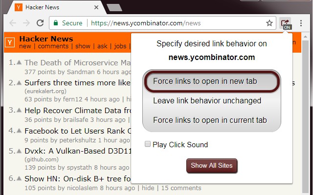 Poppin Links  from Chrome web store to be run with OffiDocs Chromium online