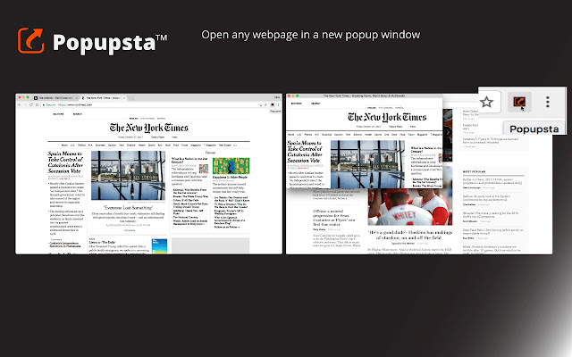 Popupsta  from Chrome web store to be run with OffiDocs Chromium online