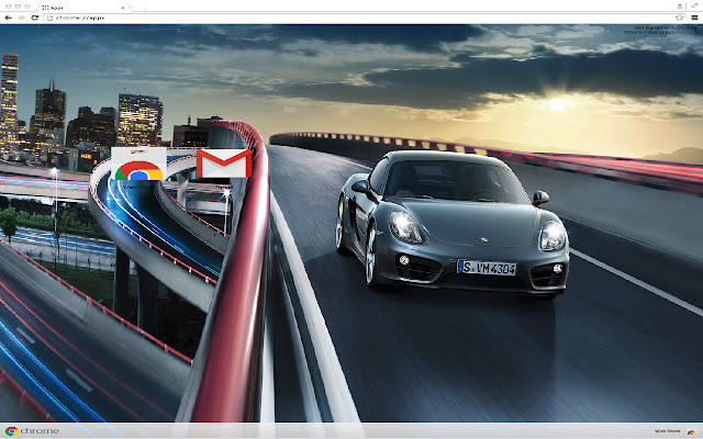 Porsche Cayman  from Chrome web store to be run with OffiDocs Chromium online