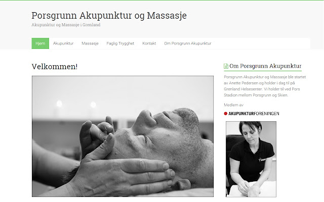 Porsgrunn Akupunktur og Massasje  from Chrome web store to be run with OffiDocs Chromium online