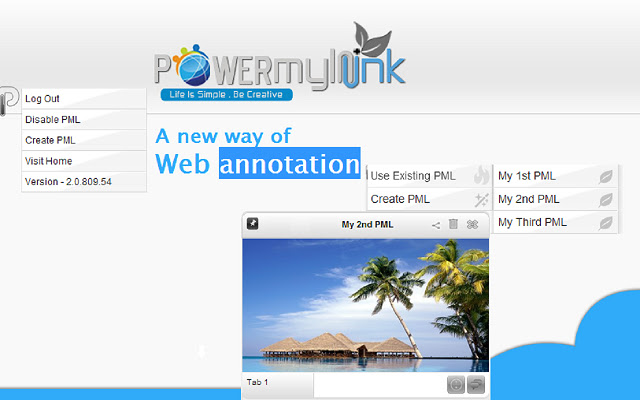 Power My Link  from Chrome web store to be run with OffiDocs Chromium online