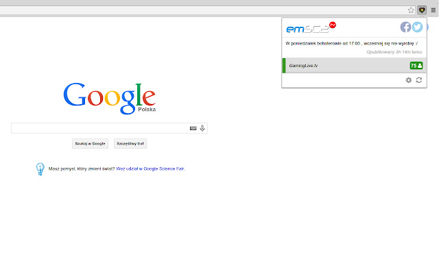 Powiadamiacz EmSc2.Tv  from Chrome web store to be run with OffiDocs Chromium online