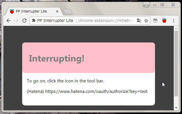 PP Interrupter Lite  from Chrome web store to be run with OffiDocs Chromium online