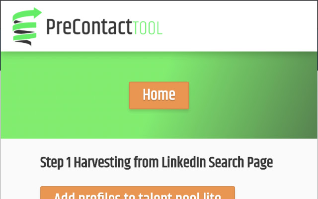 Precontact Talent Pool Automated  from Chrome web store to be run with OffiDocs Chromium online