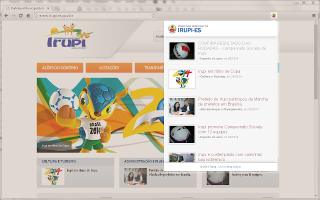 Prefeitura Municipal de Irupi ES  from Chrome web store to be run with OffiDocs Chromium online