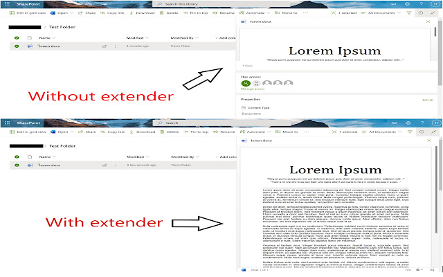 Preview Extender  from Chrome web store to be run with OffiDocs Chromium online