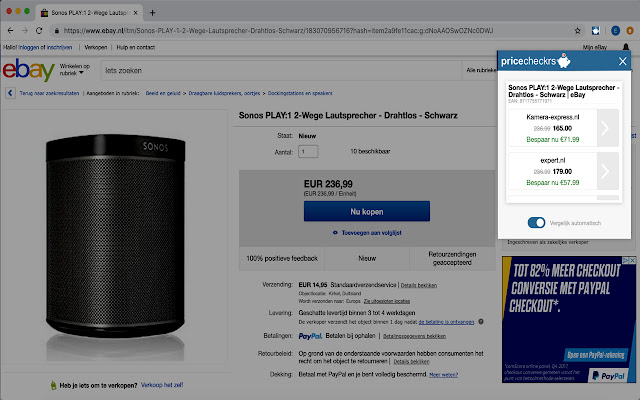 Pricecheckrs | Coupons and Price comparison  from Chrome web store to be run with OffiDocs Chromium online