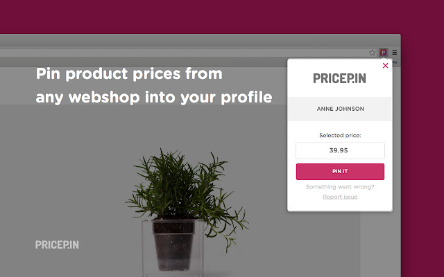 Pricepin Never miss a discount  from Chrome web store to be run with OffiDocs Chromium online