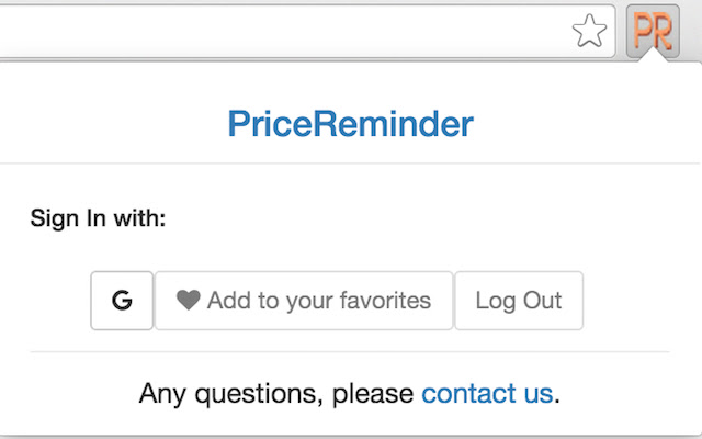 PriceReminder Plugin  from Chrome web store to be run with OffiDocs Chromium online