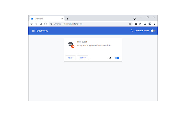 Print Button  from Chrome web store to be run with OffiDocs Chromium online