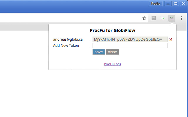 ProcFu for GlobiFlow  from Chrome web store to be run with OffiDocs Chromium online