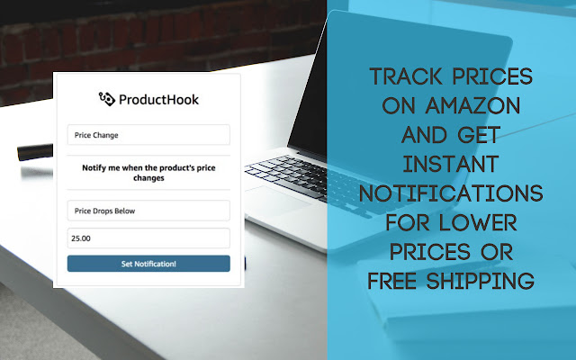 ProductHook Amazon Price Notifications  from Chrome web store to be run with OffiDocs Chromium online