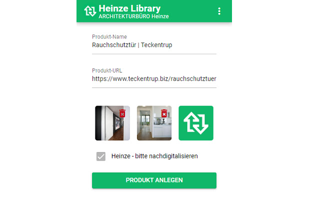 „Produkt merken“ von Heinze LIBRARY  from Chrome web store to be run with OffiDocs Chromium online