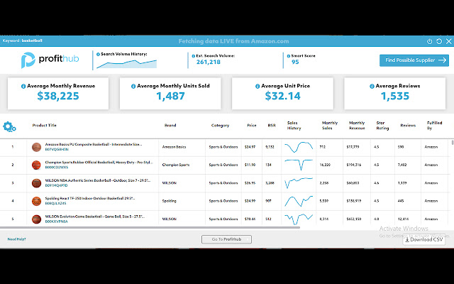 Profithub Product Scanner  from Chrome web store to be run with OffiDocs Chromium online