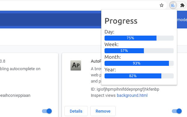 Progress  from Chrome web store to be run with OffiDocs Chromium online