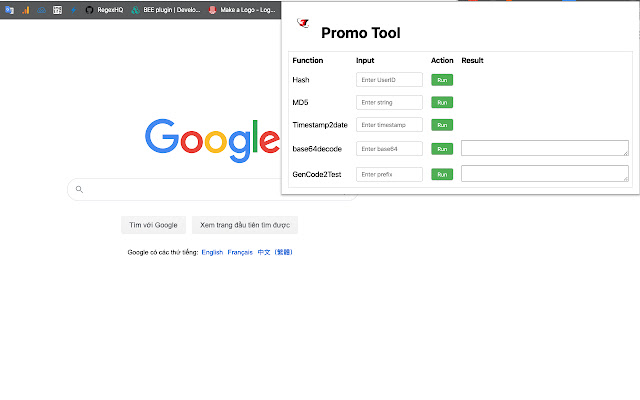 Promo Tool  from Chrome web store to be run with OffiDocs Chromium online