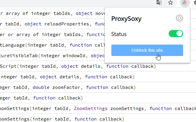 ProxySoxy  from Chrome web store to be run with OffiDocs Chromium online