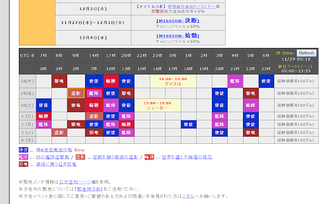 Pso2 Swiki Extra Timezone  from Chrome web store to be run with OffiDocs Chromium online