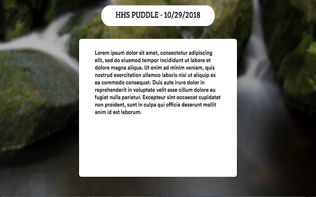 Puddle HHS  from Chrome web store to be run with OffiDocs Chromium online