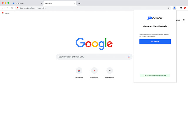 PumaPay  from Chrome web store to be run with OffiDocs Chromium online